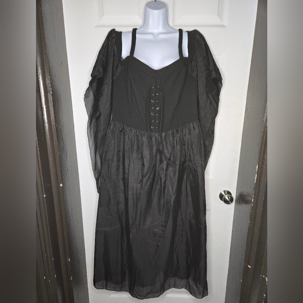 High Gothic Medievil Style Black Formal Dress